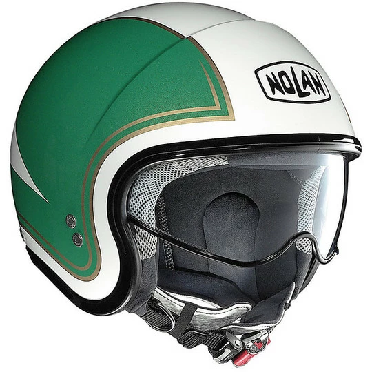 Casco Moto Mini-Jet Nolan N21 Tricolore 031 Weiß, Grün, Rot 3 Casco Moto Mini-Jet Nolan N21 Tricolore 031 Weiß, Grün, Rot – Bild 3