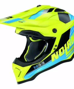 Cross Enduro Motorradhelm Nolan N53 KICKBACK 083 Gelbe LED