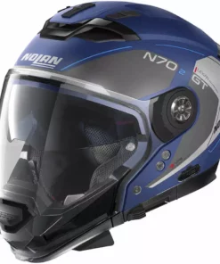 Crossover Motorradhelm Nolan N70.2 GT LAKOTA N-Com 040 Imperator Mattblau