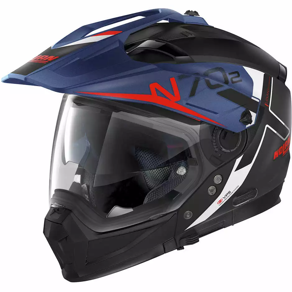 Crossover Motorradhelm Nolan N70.2 X BUNGEE N-Com 038 Matt Schwarz Blau 1 Crossover Motorradhelm Nolan N70.2 X BUNGEE N-Com 038 Matt Schwarz Blau