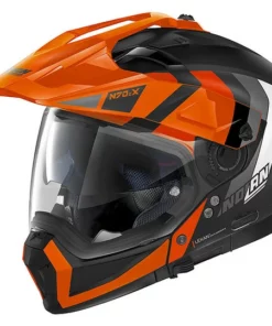 CrossOver On-Off Motorradhelm Nolan N70.2x DECURIO N-Com 031 Matt Schwarz Orange