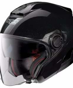 Doppel Visier Motorrad Helm Jet Nolan N-com N40.5 Sonder 012 Gloss Black