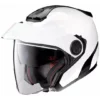 Doppel Visier Motorrad Helm Jet Nolan N40.5 Klassische N-com 005 Gloss White