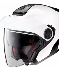Doppel Visier Motorrad Helm Jet Nolan N40.5 Klassische N-com 005 Gloss White