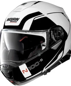 Helm Moto Modular Nolan N-Com N100.5 Consistency 019 White Metal