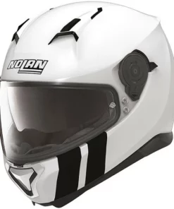 Integral Motorrad-Sturzhelm Nolan N87 N-Com Martz 027 Schwarz Glossy White