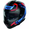 Integral Motorradhelm Nolan N80.8 ALLY N-Com 043 Blau Rot Glänzend