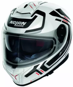 Integral Motorradhelm Nolan N80.8 ALLY N-Com 052 Weißmetall