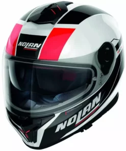 Integral Motorradhelm Nolan N80.8 MANDRAKE N-Com 049 Weißmetall