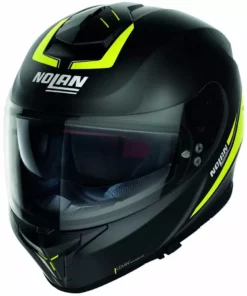 Integral Motorradhelm Nolan N80.8 STAPLE N-Com 055 Matt Schwarz Gelb