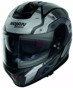 Integral Motorradhelm Nolan N80.8 STARSCREAM N-Com 032 Mattgrau