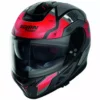 Integral Motorradhelm Nolan N80.8 STARSCREAM N-Com 033 Rot Matt Schwarz