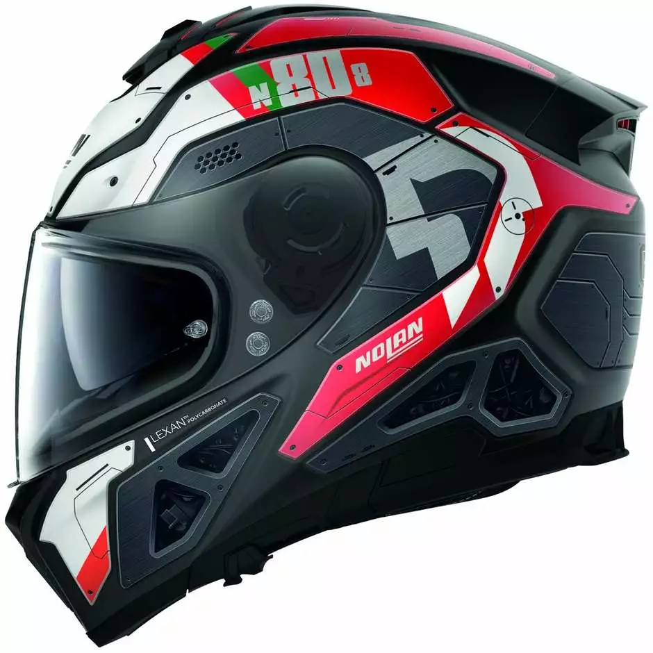 Integral Motorradhelm Nolan N80.8 STARSCREAM N-Com 035 Matt Rot 3 Integral Motorradhelm Nolan N80.8 STARSCREAM N-Com 035 Matt Rot – Bild 3