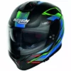 Integral Motorradhelm Nolan N80.8 THUNDERBOLT N-Com 031 Blau Grün Opak