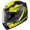 Integraler Motorradhelm Nolan N60.5 VELES 068 Schwarz Matt Gelb