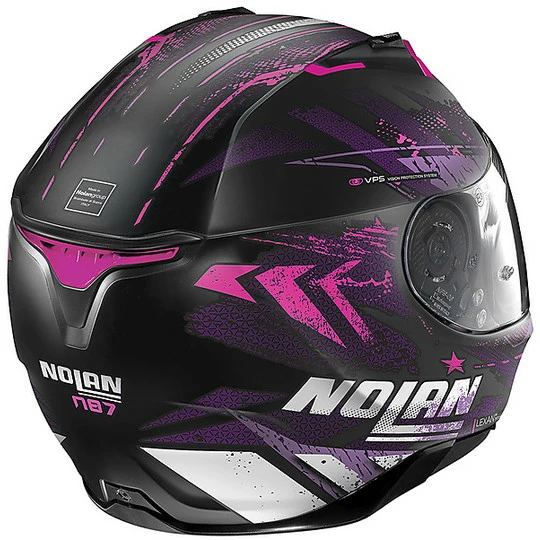 Integraler Motorradhelm Nolan N87 CARNIVAL N-Com 086 Schwarz Matt Pink 3 Integraler Motorradhelm Nolan N87 CARNIVAL N-Com 086 Schwarz Matt Pink – Bild 3
