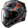 Integraler Motorradhelm Nolan N87 VENATOR N-Com 091 Schwarz Matt Blau