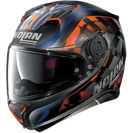 Integraler Motorradhelm Nolan N87 VENATOR N-Com 091 Schwarz Matt Blau 1 Integraler Motorradhelm Nolan N87 VENATOR N-Com 091 Schwarz Matt Blau