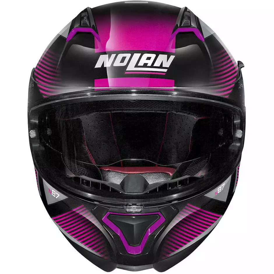 Integrierter Motorradhelm Nolan N87 JOLT N-Com 103 Schwarz Metall Pink 3 Integrierter Motorradhelm Nolan N87 JOLT N-Com 103 Schwarz Metall Pink – Bild 3