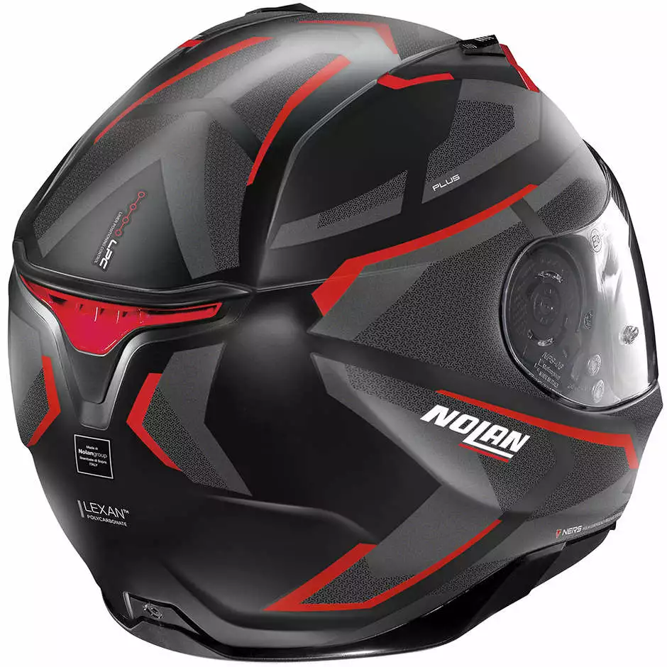 Integrierter Motorradhelm Nolan N87 Plus OVERLAND N-Com 031 Matt Schwarz Rot 2 Integrierter Motorradhelm Nolan N87 Plus OVERLAND N-Com 031 Matt Schwarz Rot – Bild 2