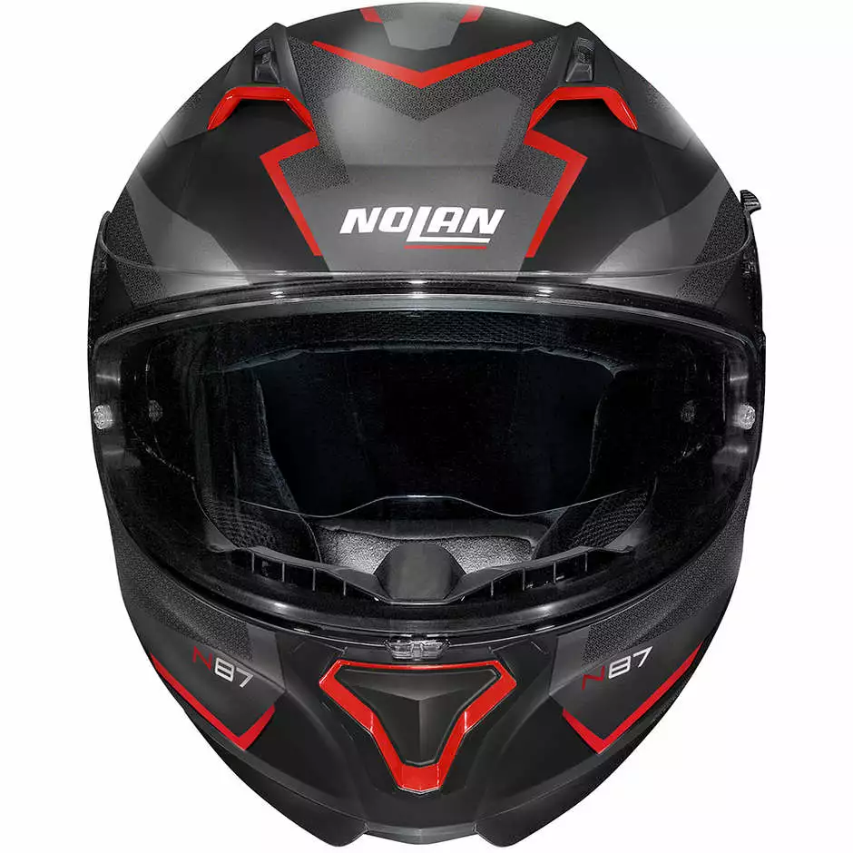 Integrierter Motorradhelm Nolan N87 Plus OVERLAND N-Com 031 Matt Schwarz Rot 3 Integrierter Motorradhelm Nolan N87 Plus OVERLAND N-Com 031 Matt Schwarz Rot – Bild 3
