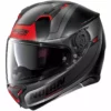 Integrierter Motorradhelm Nolan N87 SKILLED N-Com 097 Matt Schwarz Rot