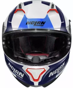 Integrierter Motorradhelm Nolan N87 SKILLED N-Com 099 Weißmetall Blau -Nolan Verkäufe integrierter motorradhelm nolan n87 skilled n com 099 weissmetall blau 109590