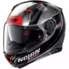 Integrierter Motorradhelm Nolan N87 SKILLED N-Com 100 Scratched Chromed