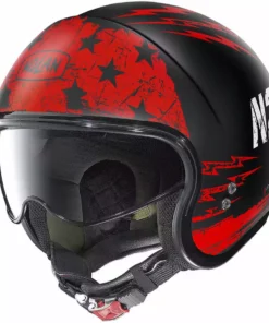Jet Helm Nolan N21 JETFIRE 093 Matt Schwarz Rot