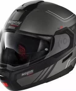 Modulare Motorradhelm-Homologation P / J Nolan N90.3 VOYAGER N-Com 016 Lavagrau Opak