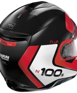 Modularer Motorradhelm P / J-geprüft Nolan N100.5 Plus DISTINCTIVE N-Com 027 Glossy Black Red -Nolan Verkäufe modularer motorradhelm p j geprueft nolan n100 5 plus distinctive n com 027 glossy black red 89559