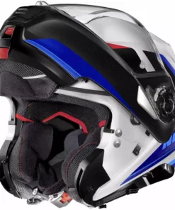 Modularer Motorradhelm P / J Homologation Nolan N100.5 HILLTOP N-Com 049 Weißmetall Blau -Nolan Verkäufe modularer motorradhelm p j homologation nolan n100 5 hilltop n com 049 weissmetall blau 109488