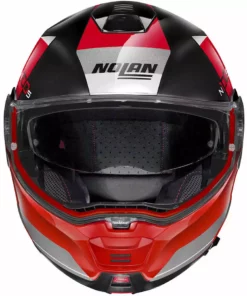 Modularer Motorradhelm P / J Homologation Nolan N100.5 HILLTOP N-Com 050 Glänzend Schwarz Rot -Nolan Verkäufe modularer motorradhelm p j homologation nolan n100 5 hilltop n com 050 glaenzend schwarz rot 109481