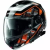 Modularer Motorradhelm P / J Homologation Nolan N100.5 Plus STARBOARD N-Com 047 Glossy Orange