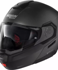 Modularer Motorradhelm P / J Homologation Nolan N90.3 SPEZIAL N-Com 009 Schwarzer Graphit