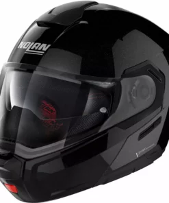 Modularer Motorradhelm P / J Homologation Nolan N90.3 SPEZIAL N-Com 012 Black Metal