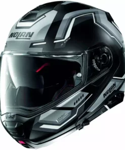 Modularer Motorradhelm P / J Nolan N100.5 UPWIND N-Com 057 Homologation Mattgrau
