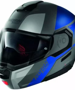 Modularer Motorradhelm P / J Nolan N90.3 Zulassung WILCO N-Com 027 Lava Blue Opaque