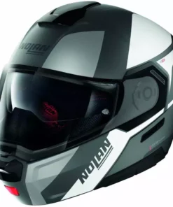 Modularer Motorradhelm P / J Nolan N90.3 Zulassung WILCO N-Com 028 Lava Grey Opaque