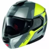 Modularer Motorradhelm P / J Nolan N90.3 Zulassung WILCO N-Com 030 Matt Gelb