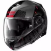 Modularer Motorradhelm P / J-Zulassung Nolan N100.5 LIGHTSPEED N-Com 054 Schwarz Metall Rot
