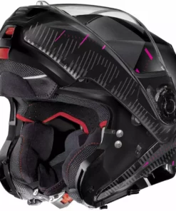 Modularer Motorradhelm P / J-Zulassung Nolan N100.5 LIGHTSPEED N-Com 055 Matt Schwarz Pink -Nolan Verkäufe modularer motorradhelm p j zulassung nolan n100 5 lightspeed n com 055 matt schwarz pink 109454
