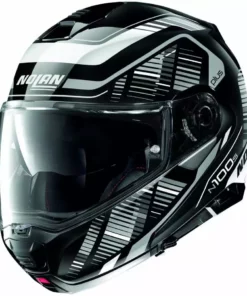 Modularer Motorradhelm P/J Zulassung Nolan N100.5 Plus STARBOARD N-Com 044 Glossy White