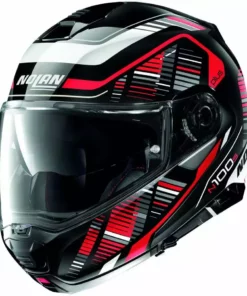 Modularer Motorradhelm P/J Zulassung Nolan N100.5 Plus STARBOARD N-Com 045 Glossy Red