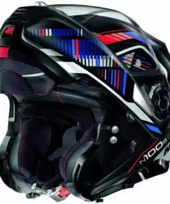 Modularer Motorradhelm P / J-Zulassung Nolan N100.5 Plus STARBOARD N-Com 048 Schwarz Rot Blau -Nolan Verkäufe modularer motorradhelm p j zulassung nolan n100 5 plus starboard n com 048 schwarz rot blau 132956