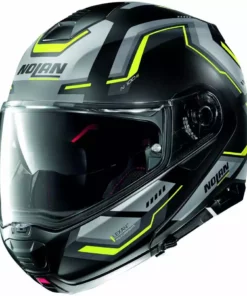 Modularer Motorradhelm P/J Zulassung Nolan N100.5 UPWIND N-Com 059 Matt Gelb