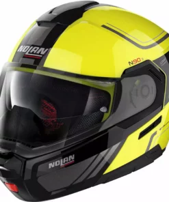 Modularer Motorradhelm P / J-Zulassung Nolan N90.3 VOYAGER N-Com 018 Gelbe LED