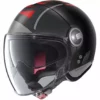 Motorradhelm Jet Nolan N21 Visier AVANT-GARDE 073 Matt Schwarz Rot