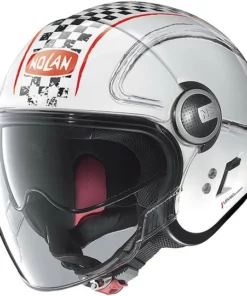 Motorradhelm Jet Nolan N21 VISIER GETAWAY 060 Weißmetall