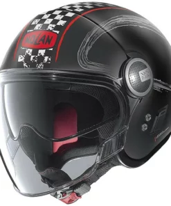 Motorradhelm Jet Nolan N21 VISIER GETAWAY 062 Schwarz Rocco Matt